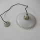 Antique 25.5 cm vintage opal lace pendant light