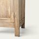 Antique patinated Parisian buffet with shell handles.