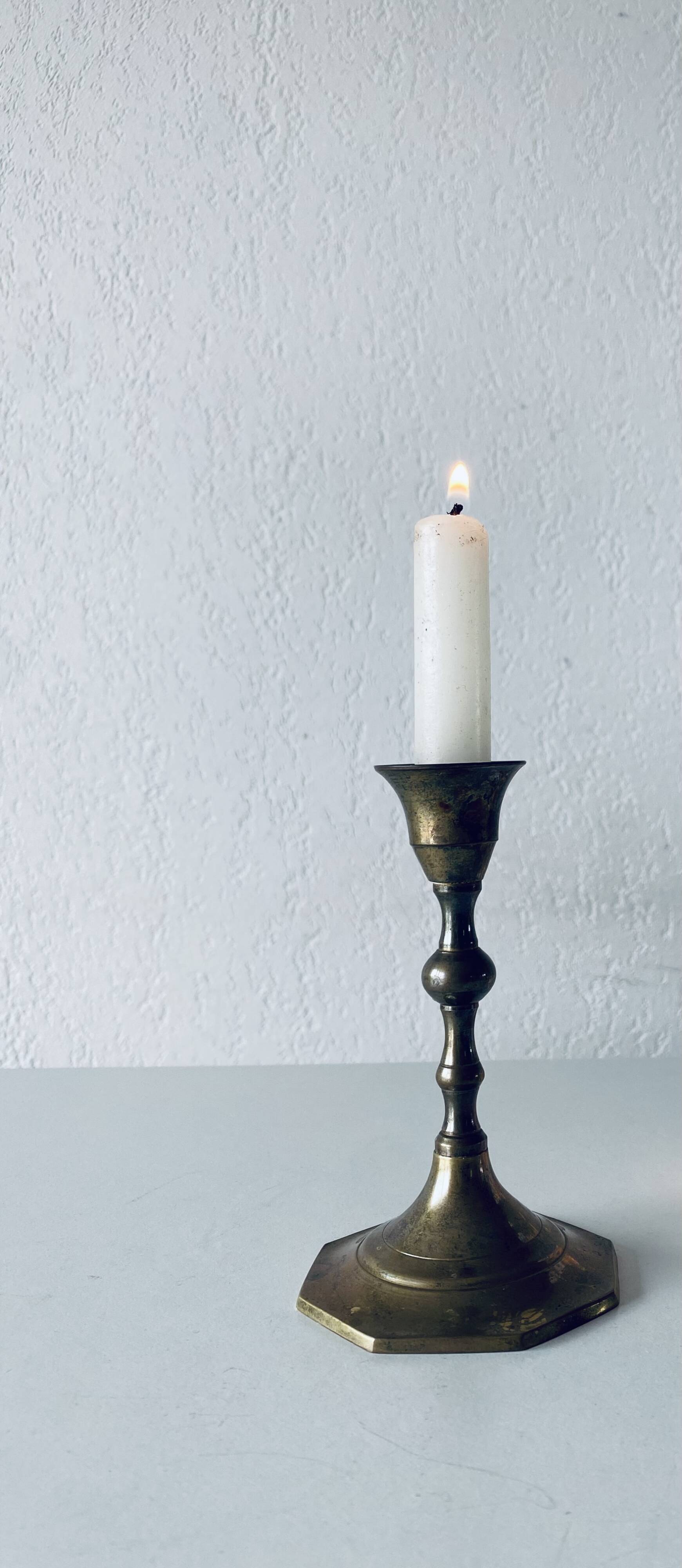 Brass candle holder