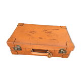Leather suitcase