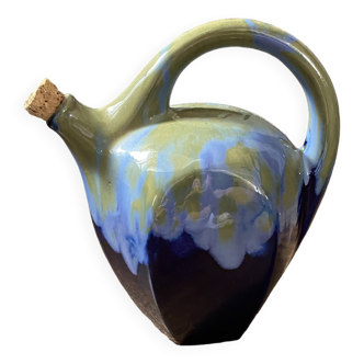 Cazanove enamelled stoneware liqueur jug