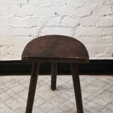 Half moon vacher tripod stool