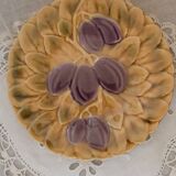 10 dessert plates in Sarreguemines barbotine