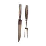 Service cutlery cuts art deco silver metal