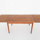 Scandinavian modern teak extendable dining table, 1950's