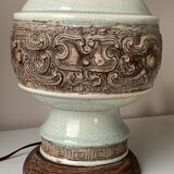 Vintage ceramic foot lamp