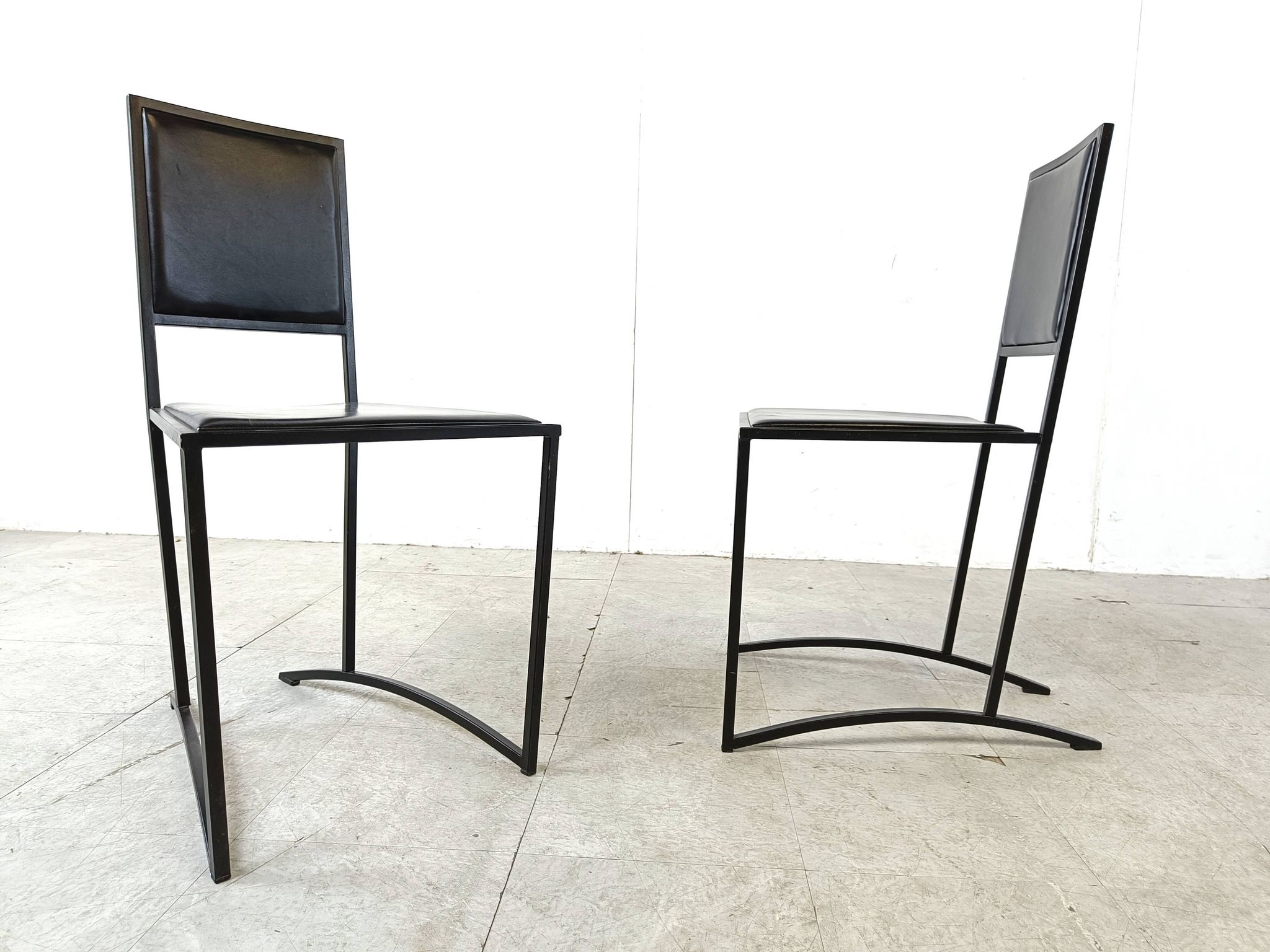 Vintage post modern dining chairs, set of 8