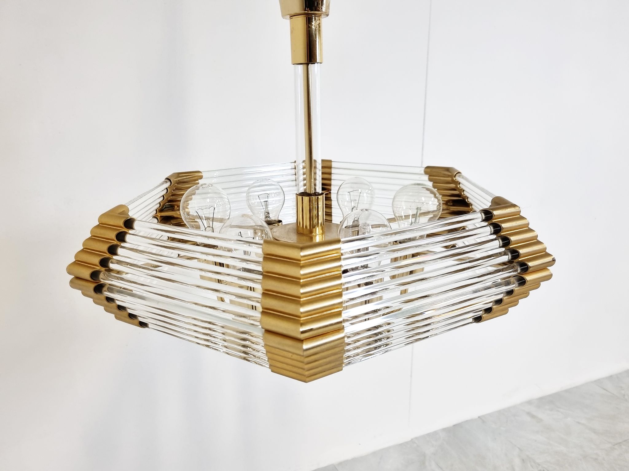 Lustre en cristal vintage par Bakalowits & Sohne , années 1980