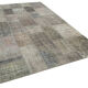 Handmade Anatolian Overdyed 200 cm x 297 cm Grey Patchwork Carpet