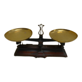 Balance de cuisine ancienne balancetout et jeu de poids dans coffret
