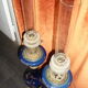 Pair of late 19th century electrified oil lamps