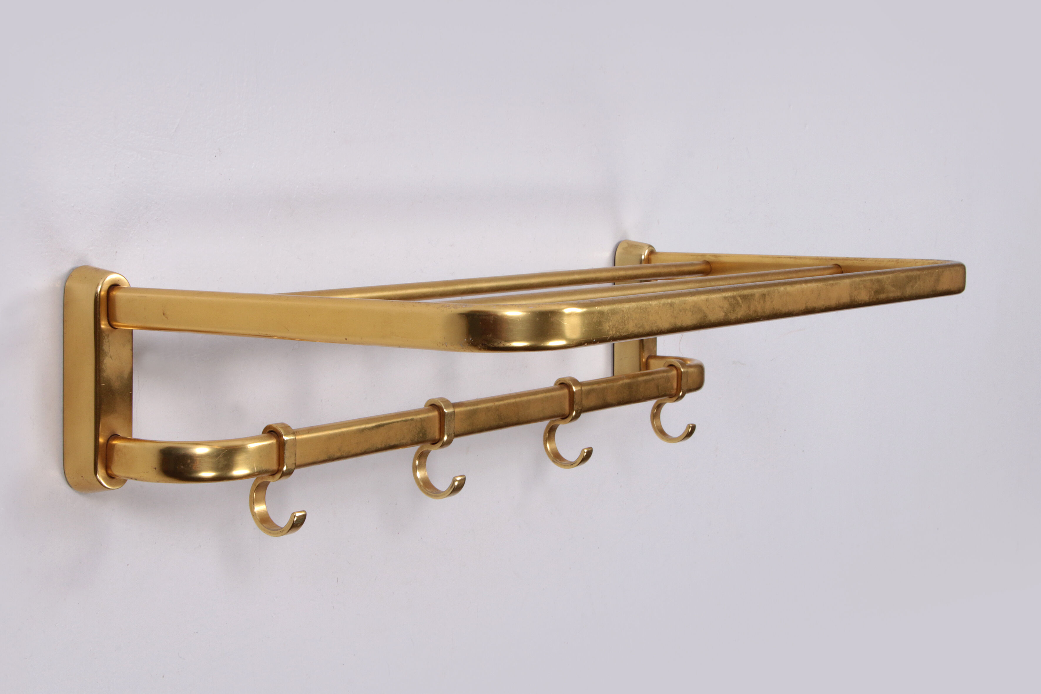 Vintage Hollywood Regency wall coat rack 1960s Germany