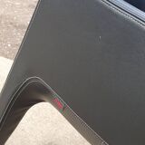 4 black armchairs Plank Claudio Bellini Mon Ami