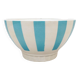 Earthenware bowl décor vintage stripes