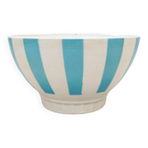 Earthenware bowl décor vintage stripes