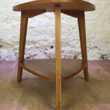 Light wood tripod table 50s