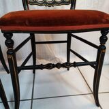 Pair of chairs Napoleon III model Opera