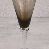 Set of 5 Murano glass flutes