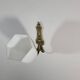 Vintage wall lamp in brass and art deco glass
