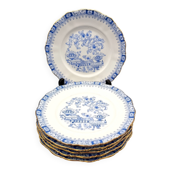 6 assiettes dessert porcelaine motif theresia vintage seltmann weiden bavaria