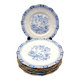 6 dessert plates porcelain theresia pattern vintage seltmann weiden bavaria