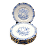 6 dessert plates porcelain theresia pattern vintage seltmann weiden bavaria