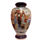 Unique Geisha vase depicting 3 woman with maker's mark
