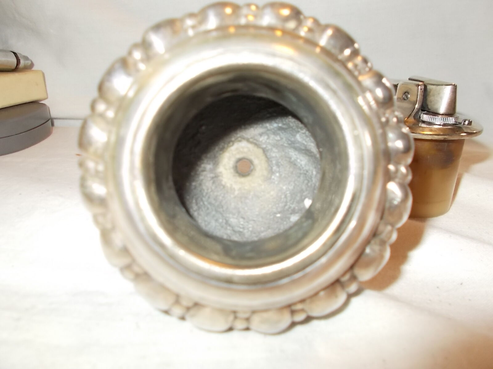 Silver-plated metal lighter