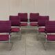 6 Cantilever Tubular Dining Chairs Model S74 FV by Josep Gorcica for Thonet