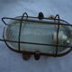Old "window" industrial wall light cast iron and glass