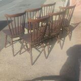 Series of 6 chairs model "minuet" by Baumann around 1960