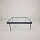 Janni Van Pelt "G4A" Coffee Table in Steel and Glass, Netherlands 1958