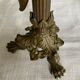 Pair of 19th-century gilded bronze candlesticks in Empire style.