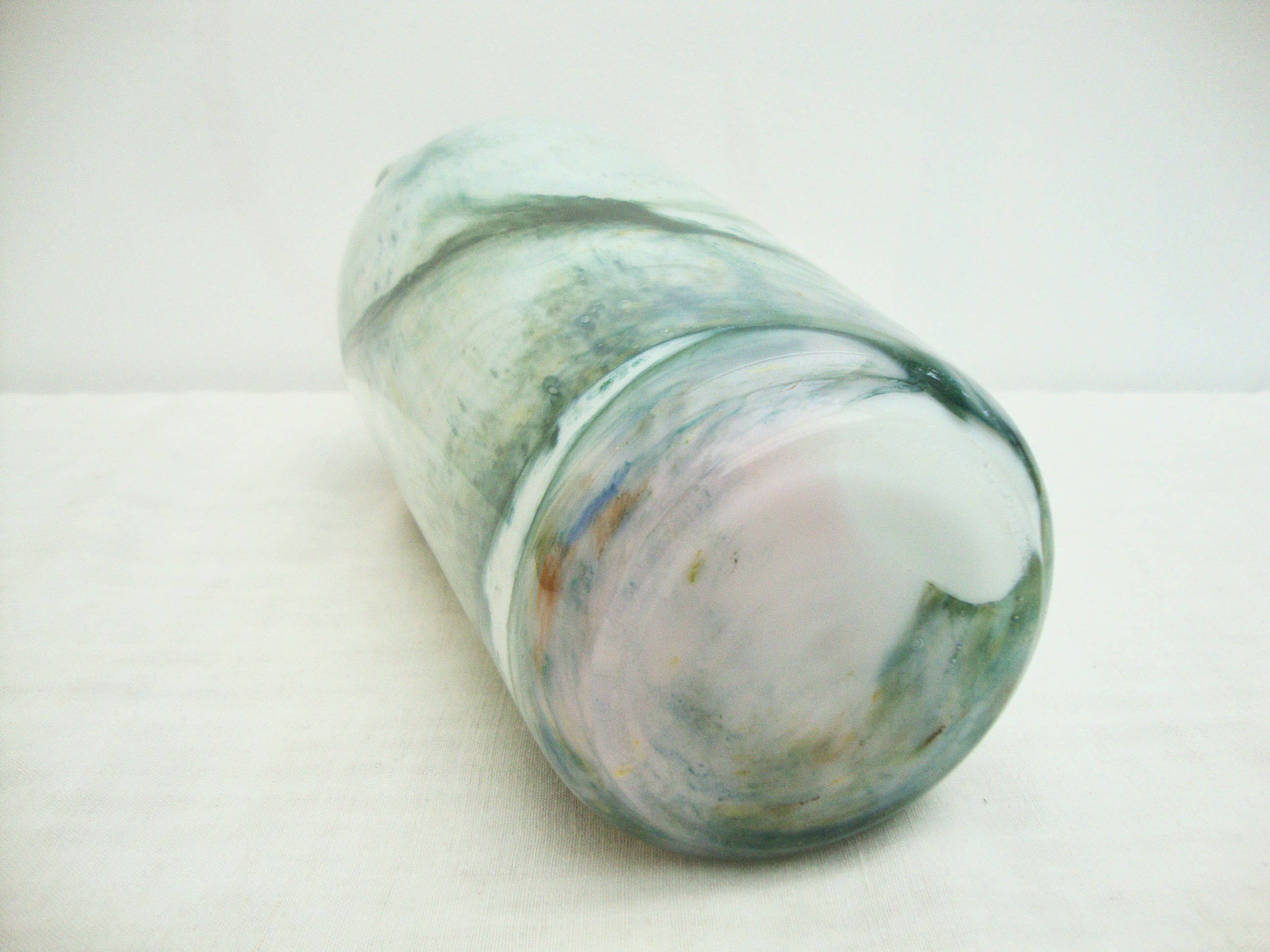 Blown opaline vase