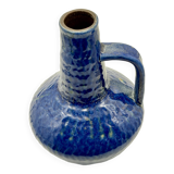 Blue ceramic vase by Carstens Tönnieshof, West German ceramics, mid 1970s