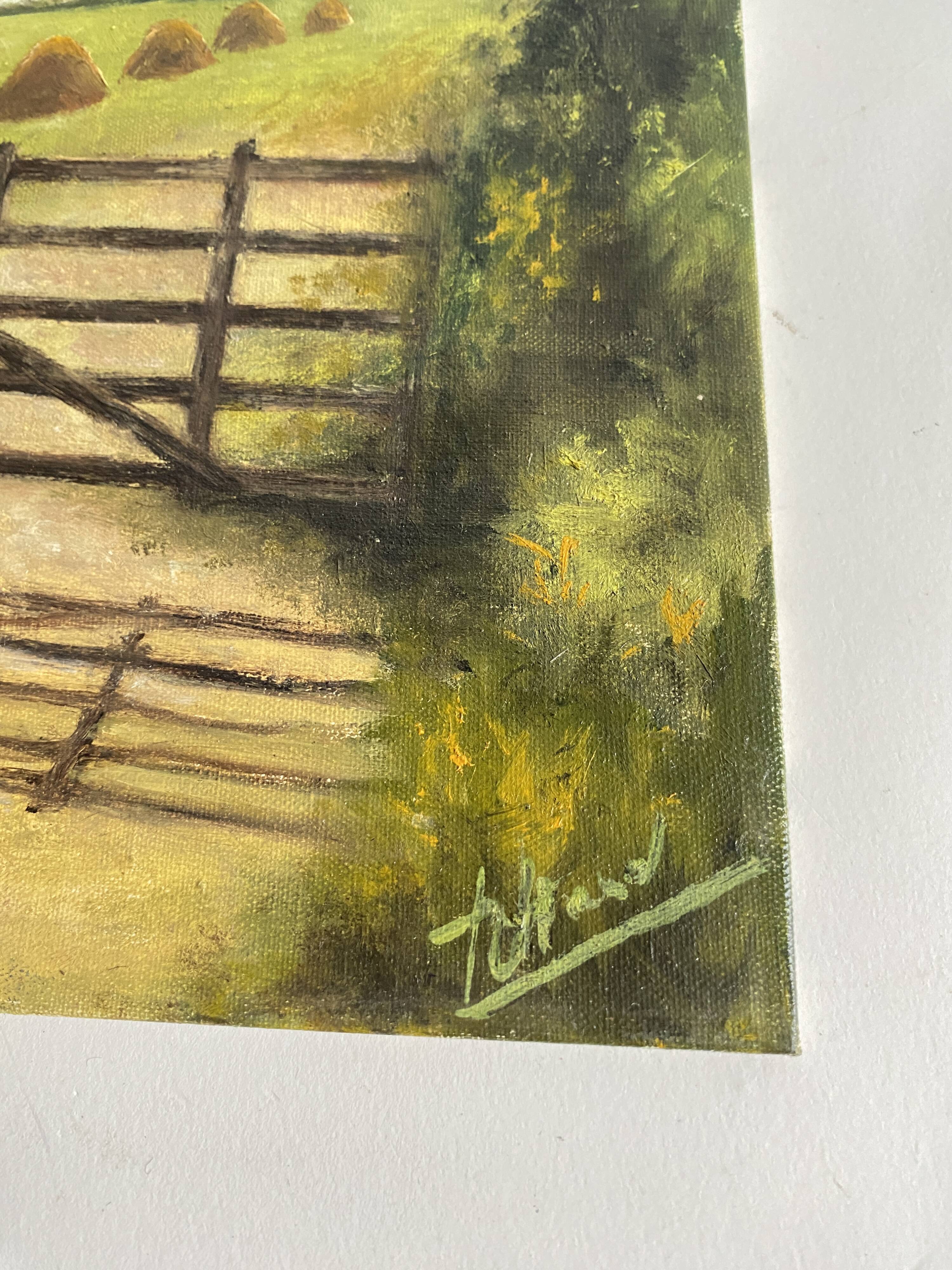 Oil on cardboard, early 20th century