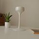 Vintage Scandinavian Ikea candlestick in Opaline.