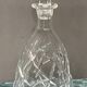 Solid crystal whiskey decanter.