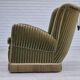 1960s, Danish relax armchair, original condition, green furniture velour.