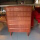Mid-Century Modern Danish Chest of Six Drawers, Tallboy in Teak, Denmark, 1960