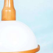 Bohemian 70s mushroom pendant lamp