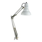 White Adjustable Achitect Table Lamp, 1970s