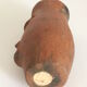 Artisanal terracotta terracotta salt shaker character head sculpture