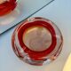 Cendrier bicolore en verre soufflé – Braine-le-Comte