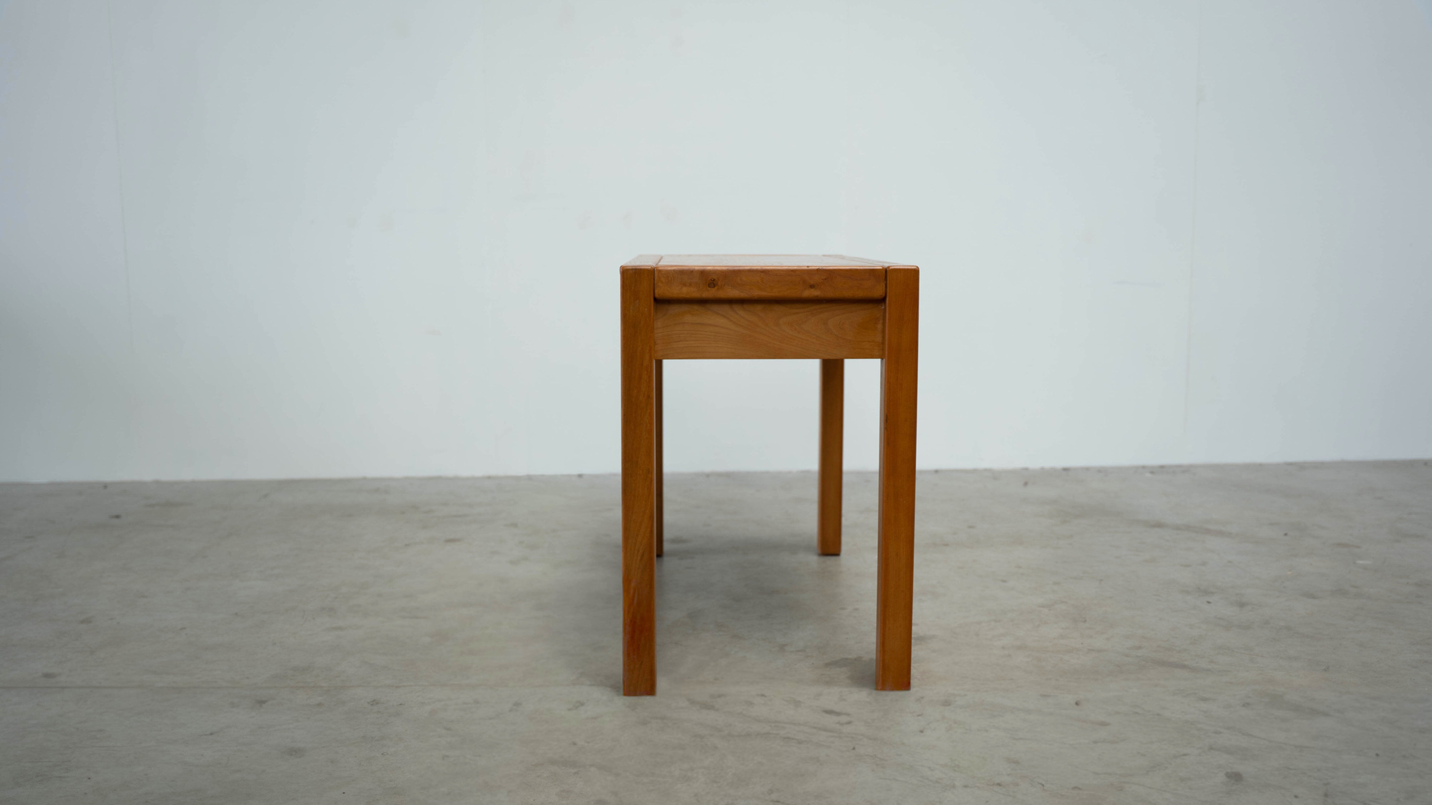 Solid elm desk by Roland Haeusler for Maison Regain