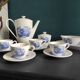 French Vintage Luneville porcelain coffee set