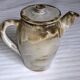 Glazed flamed stoneware teapot C.Turgis Normandie.