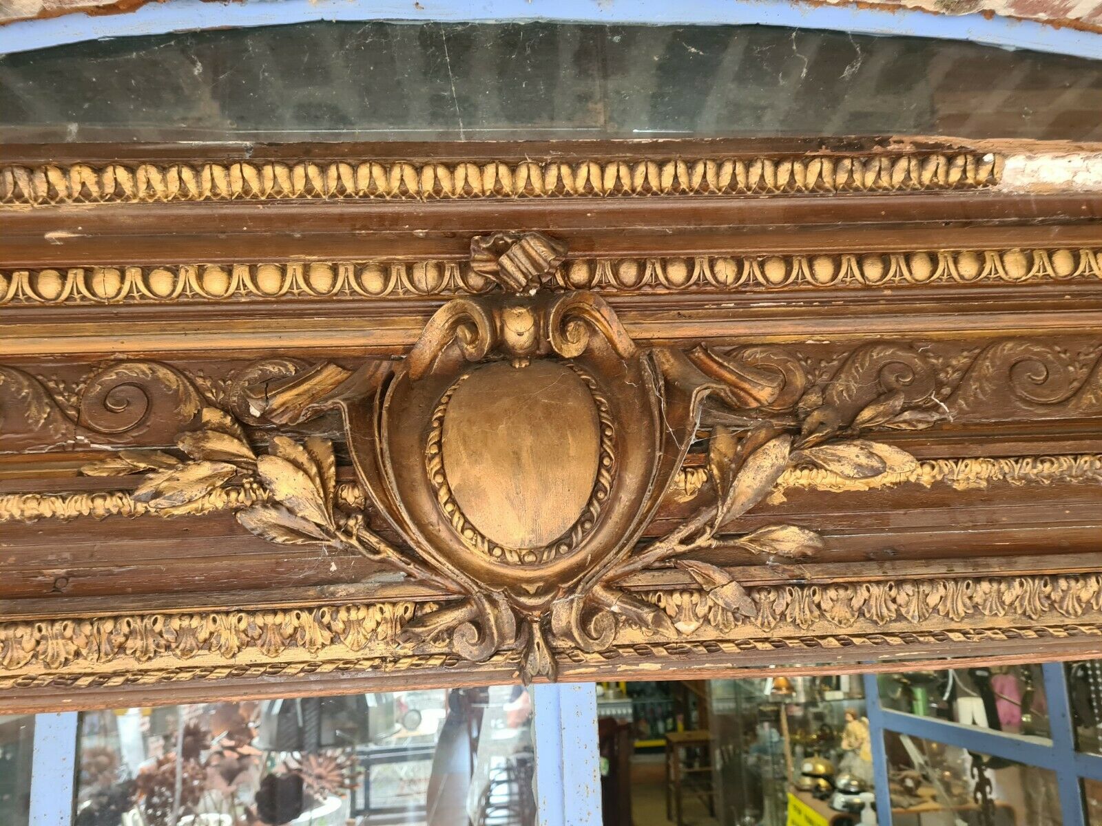 Encadrement de miroir trumeau panoramique