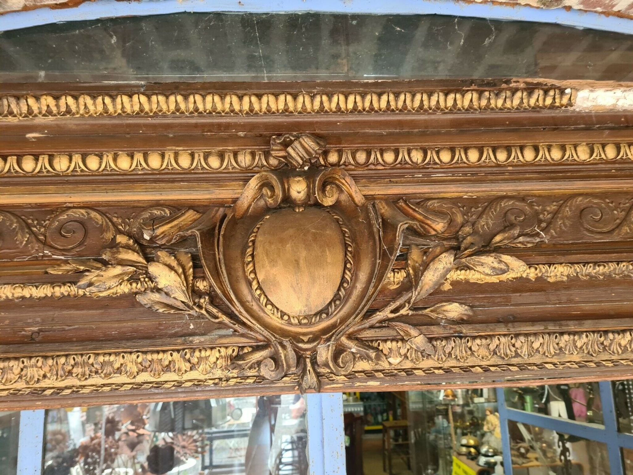 Encadrement de miroir trumeau panoramique