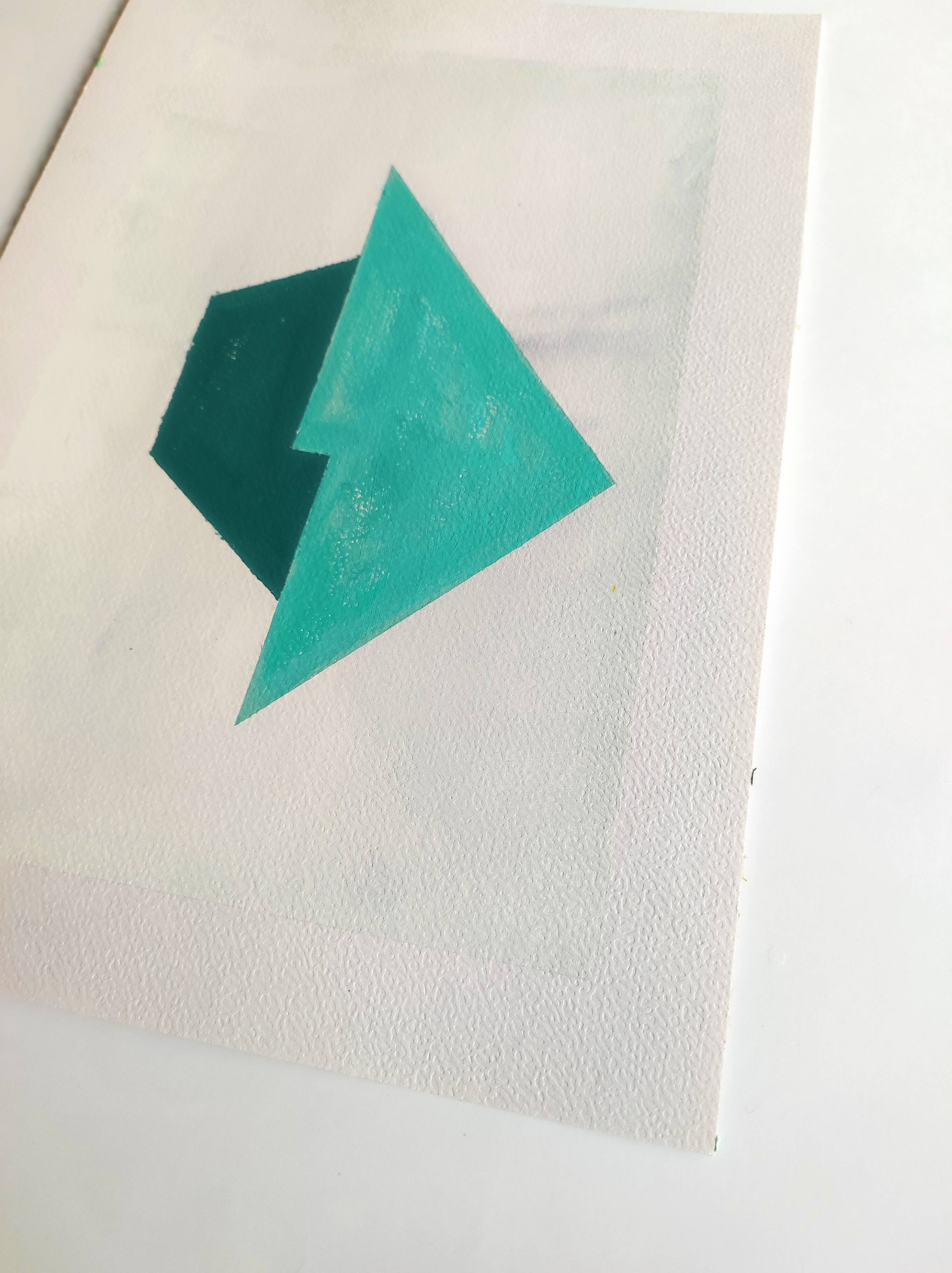 Minimalist geometric painting